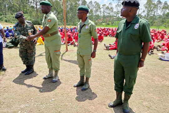 Instructors during the training